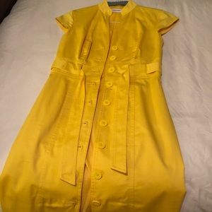 Canary yellow Calvin Klein dress size 2